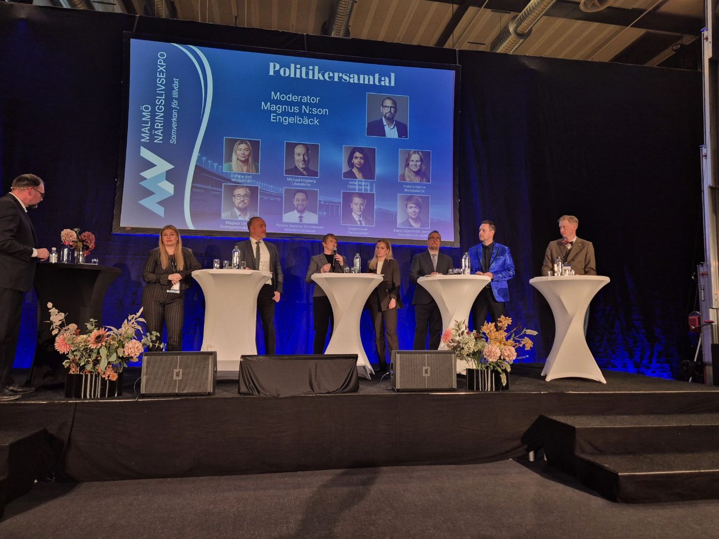 Patrick Sackner i politikersamtal
